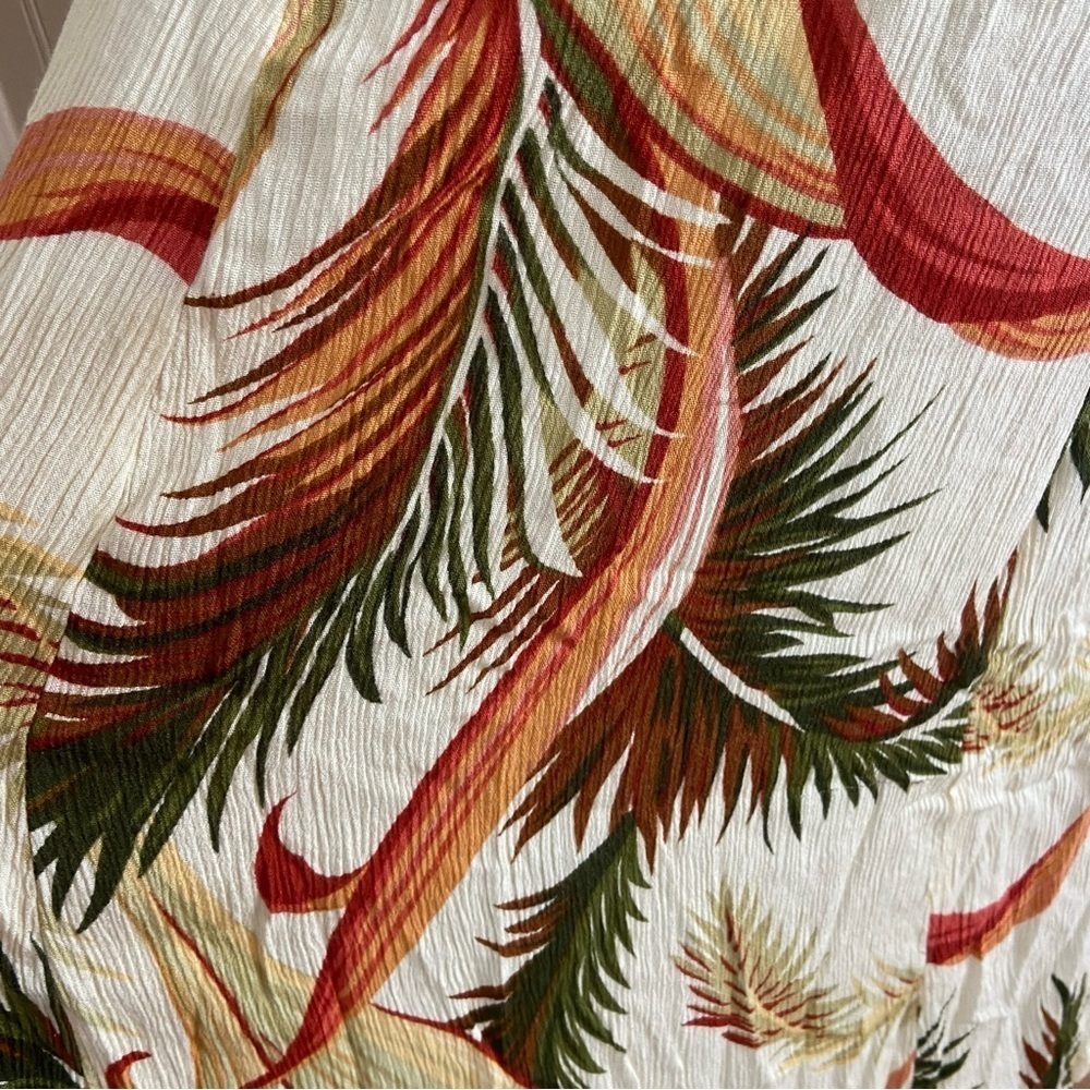 Vintage Chablis Collard Tropical Print Dress Women’s Size small to medium - Picture 6 of 7